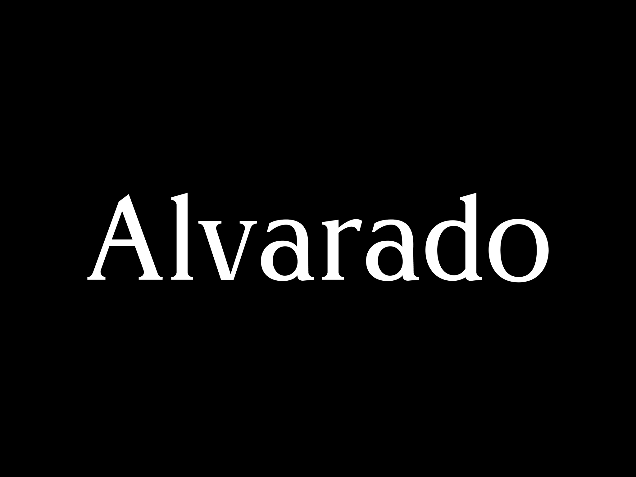2022 | Alvarado Font Design