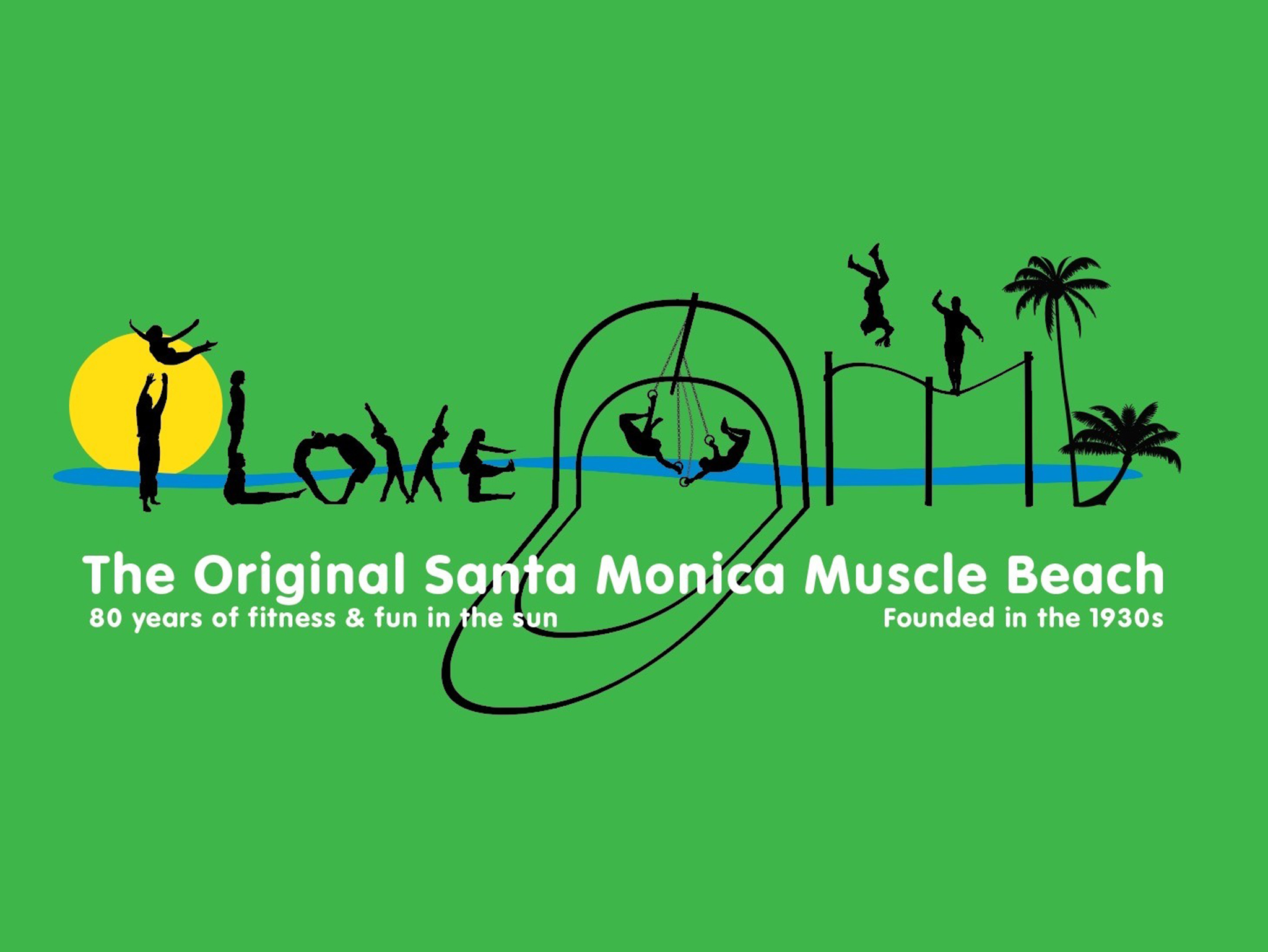 Santa Monica Original Muscle Beach artwork