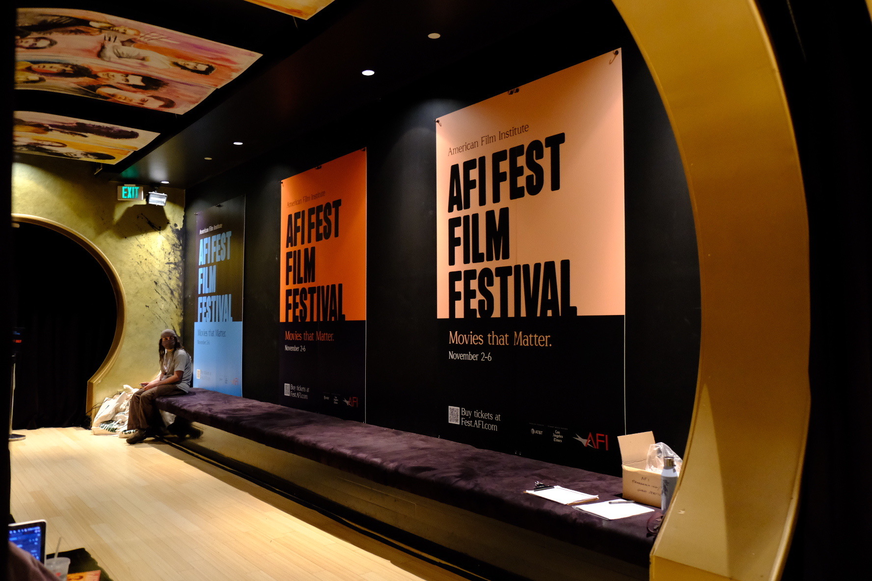 AFI Film Fest vip area posters